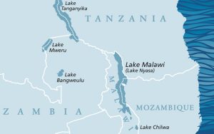 Map of the African Great Lakes