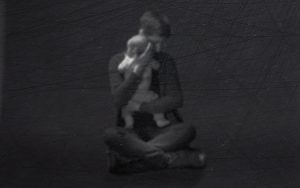 Woman holding a baby