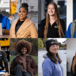 Portraits of the eight students who are featured in the videos