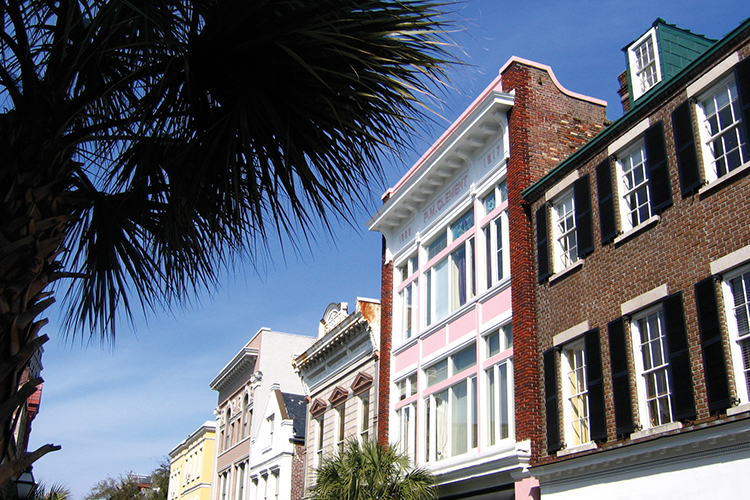 This picture shows King Street in Charleston, South Carolina.