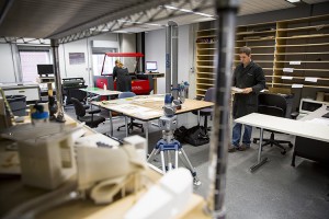 The Rapid Prototyping Fabrication Lab contains state-of-the art equipment so that architecture students get comfortable with technologies and techniques used in the construction industry today. (UWM Photo/Derek Rickert)