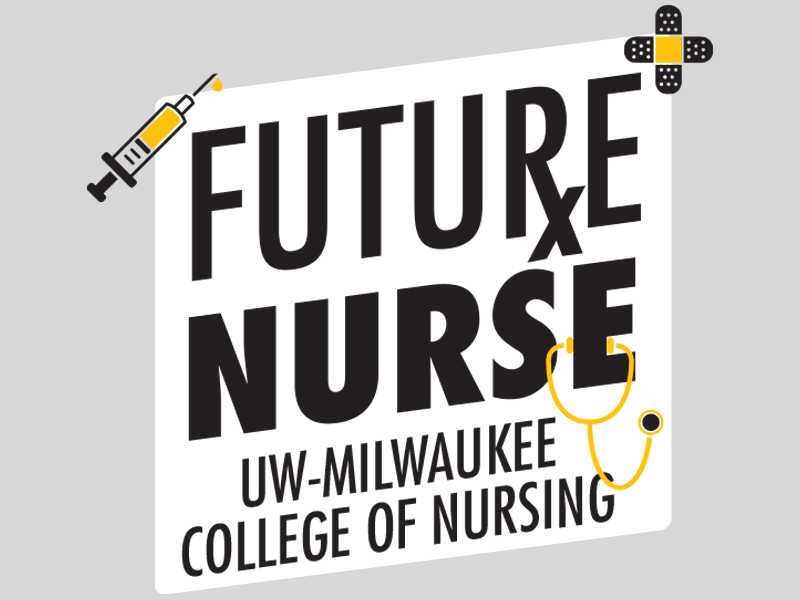 Animated social media sticker, Future Nurse UW-Milwaukee College of Nursing