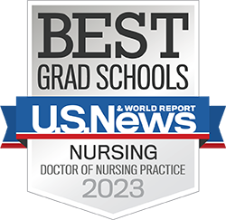 Best Grad Schools, U.S. News Doctor of Nursing Practice 2023 Badge