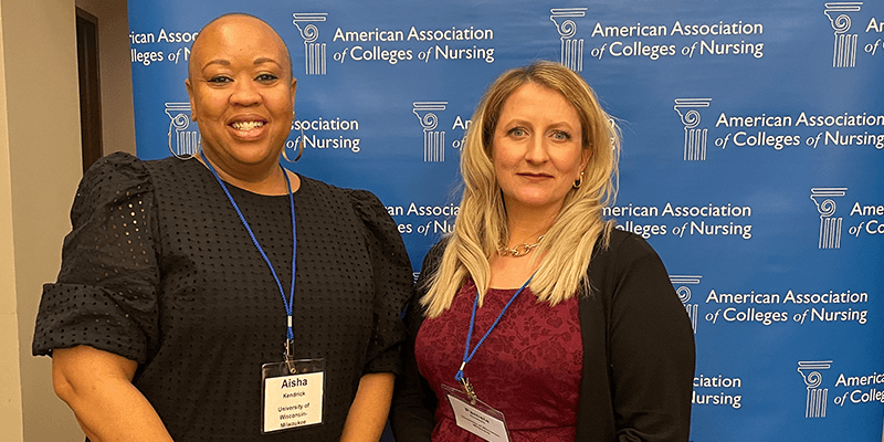 Aisha Kendrick and Pamela L. Souders together at AACN Policy Summit