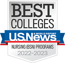 U.S. News Best Colleges Nursing (BSN) Programs 2022-2023 Badge