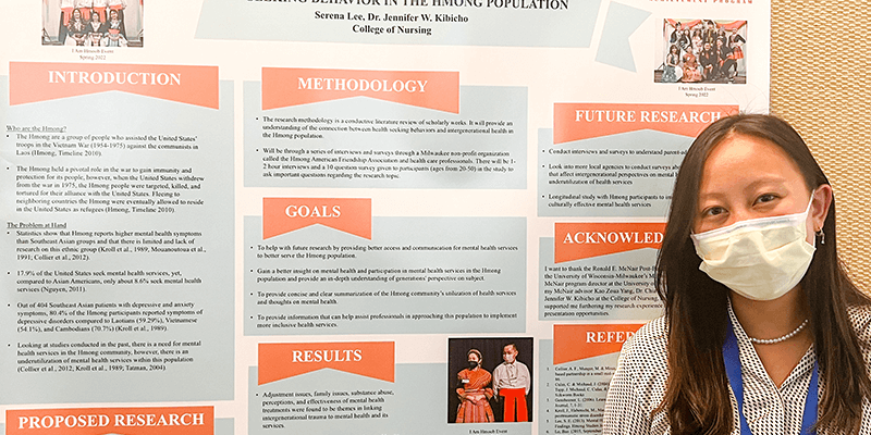 serena lee by her research poster