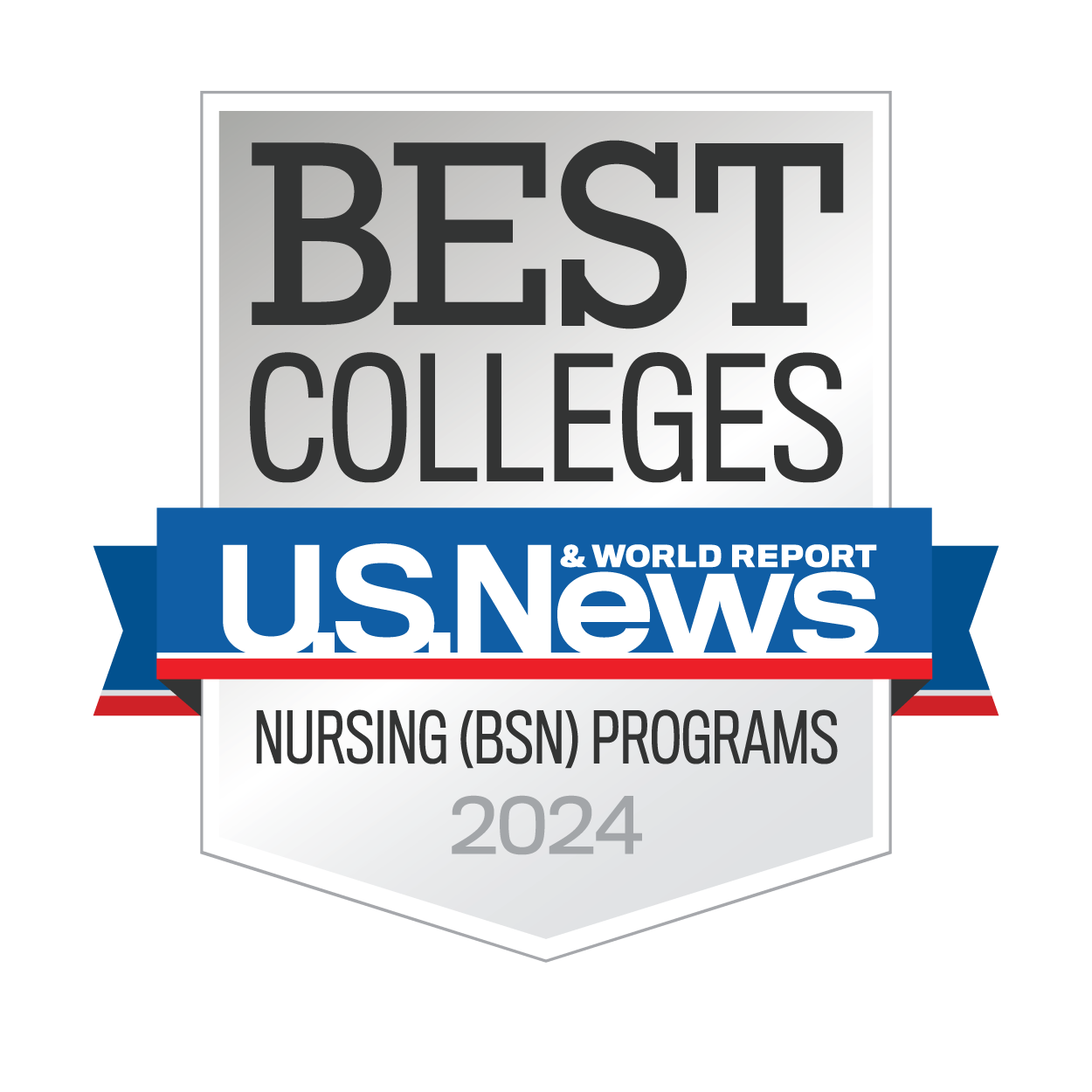 best nursing bsn program 2024 badge from us news and world report