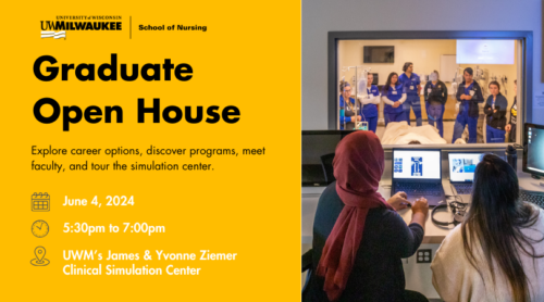 graphic for graduate open house