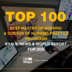 graphic with top 100 best mn and dnp programs by us news and world report for 2026