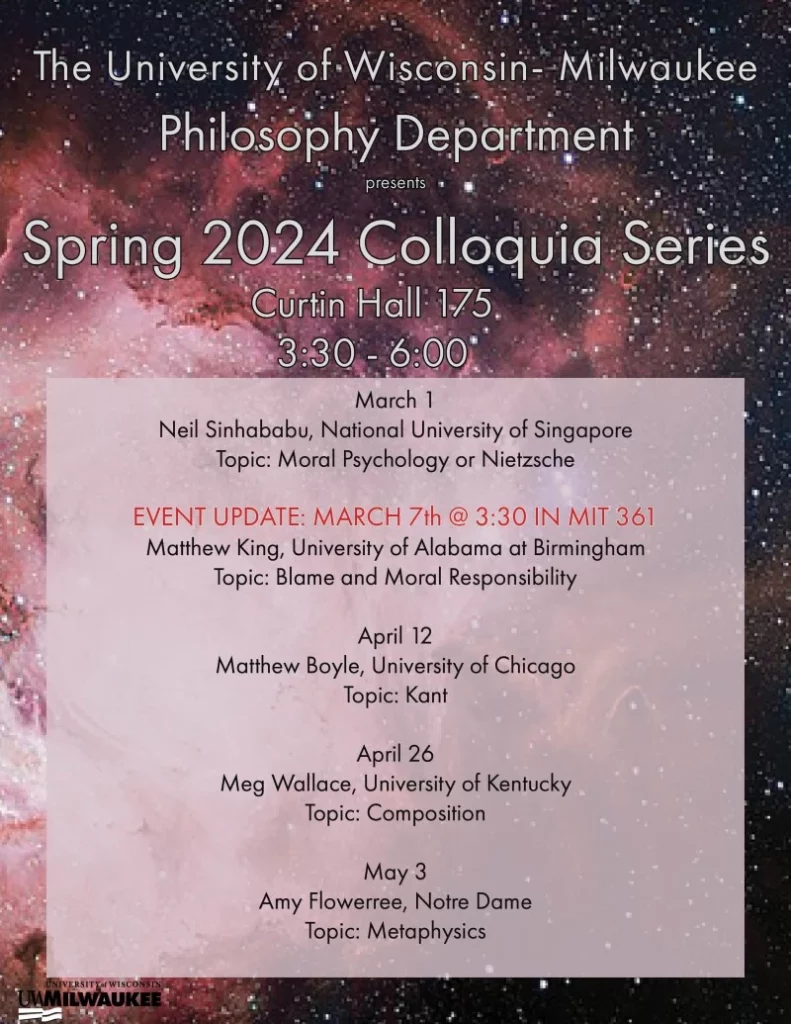2024 SPRING Colloquia Flyer