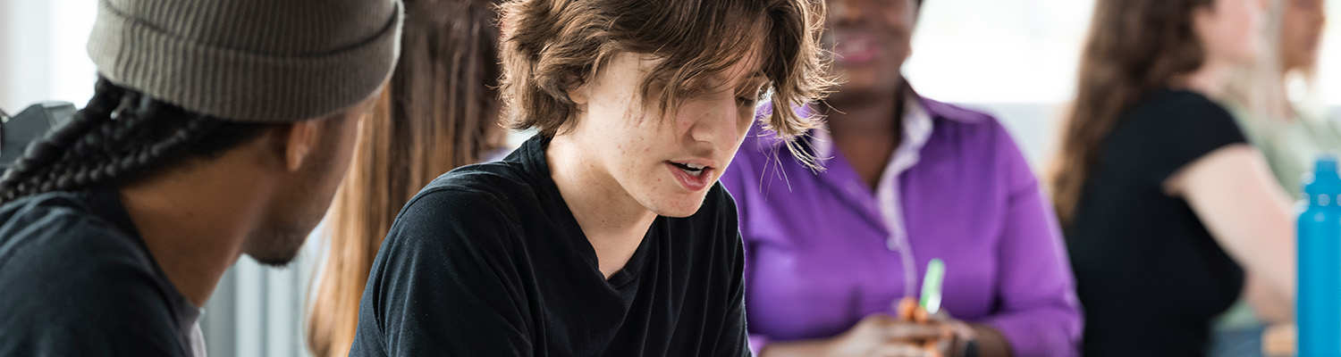 Multiple students in a discussion group