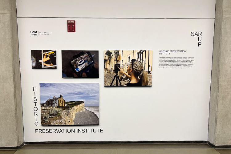 Historic Preservation Institute wall display