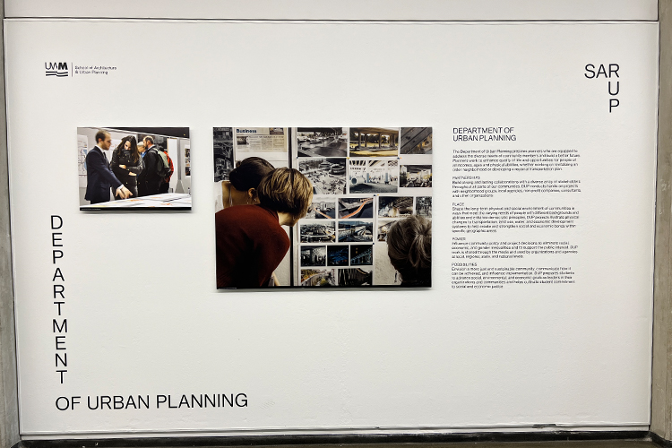 Department of Urban Planning wall display