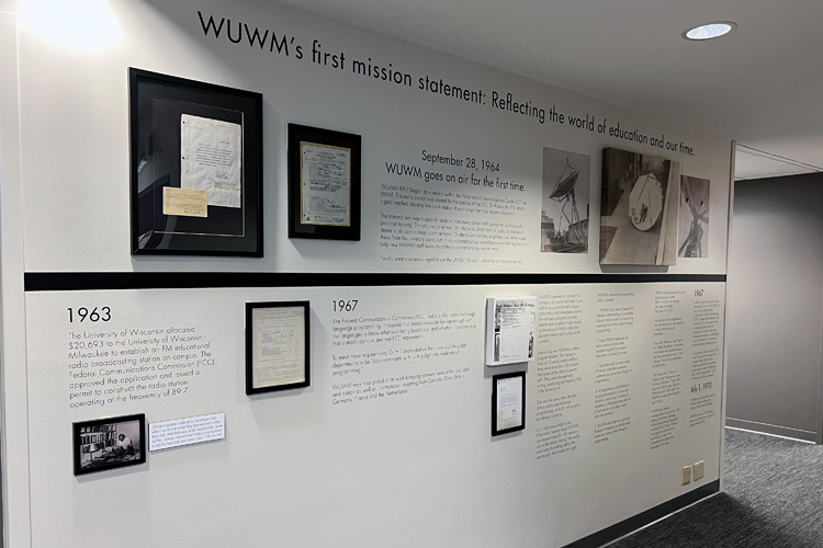 1960s WUWM Timeline images, documents, & awards