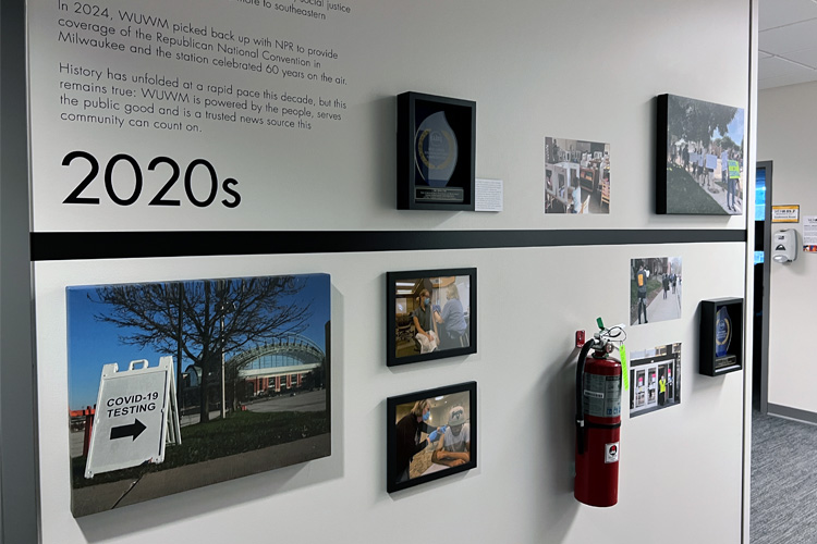 2020's WUWM Timeline images, documents, & awards