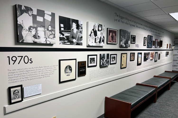 1970's WUWM Timeline images, documents, & awards