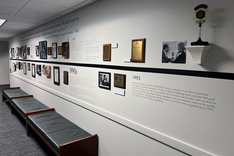 1990's WUWM Timeline images, documents, & awards