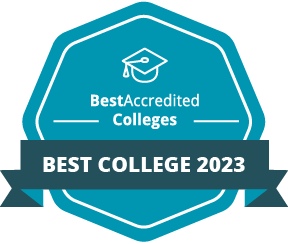 Badge from Best Accredited Colleges for 2023