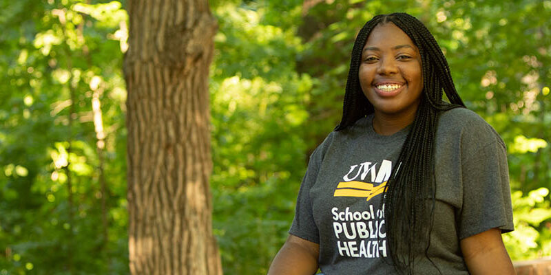 UWM public health student at the Urban Ecology Center.