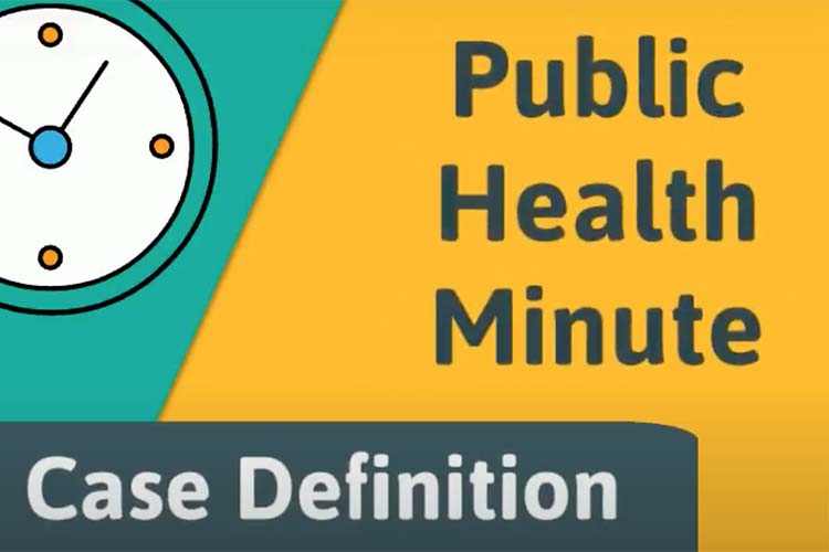 Screen shot of public health minute presentation
