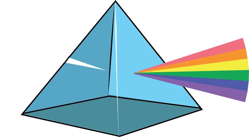 drawing of a prism