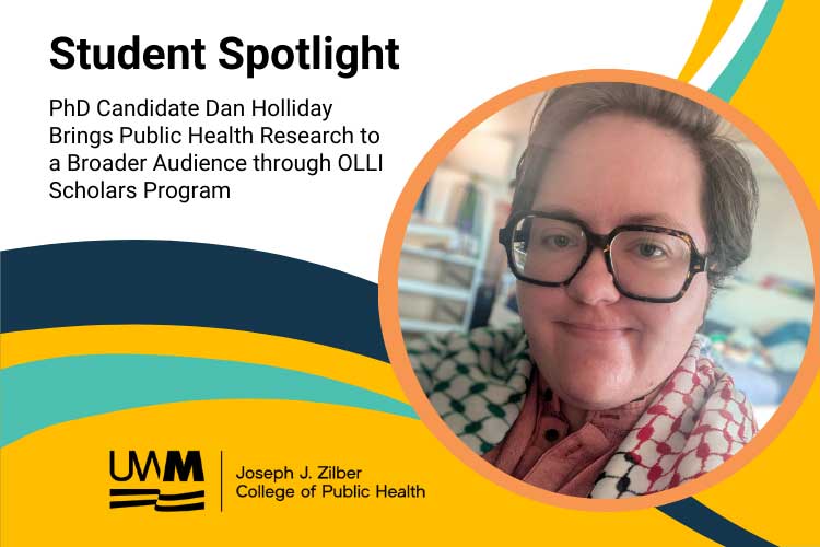 Zilber College PhD Candidate Dan Holliday Brings Public Health Research to a Broader Audience through OLLI Scholars Program
