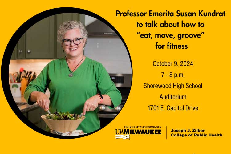 Kundrat to talk about how to “eat, move, groove” for fitness