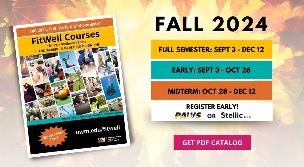 FitWell Course Catalog for Fall 2024