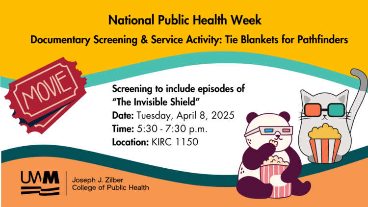 National Public Health Week Movie and Blanket Making Flyer