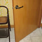 Photo of an accessible basement door in Milwaukee Idea Home