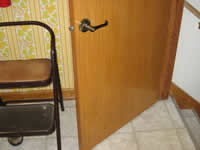 Photo of an accessible basement door in Milwaukee Idea Home