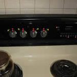 Photo of accessible bruner knobs on a gas stove in Milwaukee Idea Home