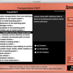 Screenshot of TransFACT assessment menu