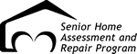 Senior Home Assessment and Repair Program logo (black and white)