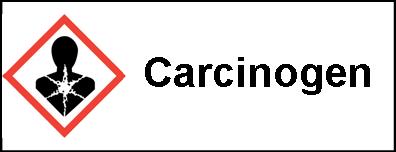 Carcinogen Hazard Sticker