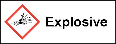 Explosive Hazard Sticker