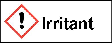 Irritant Hazard Sticker