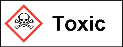 Toxic Hazard Sticker