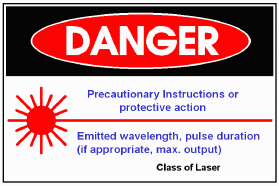 Sample Laser Warning Sign