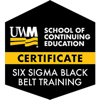 Digital Badge for Six Sigma Black Belt Training Certificate