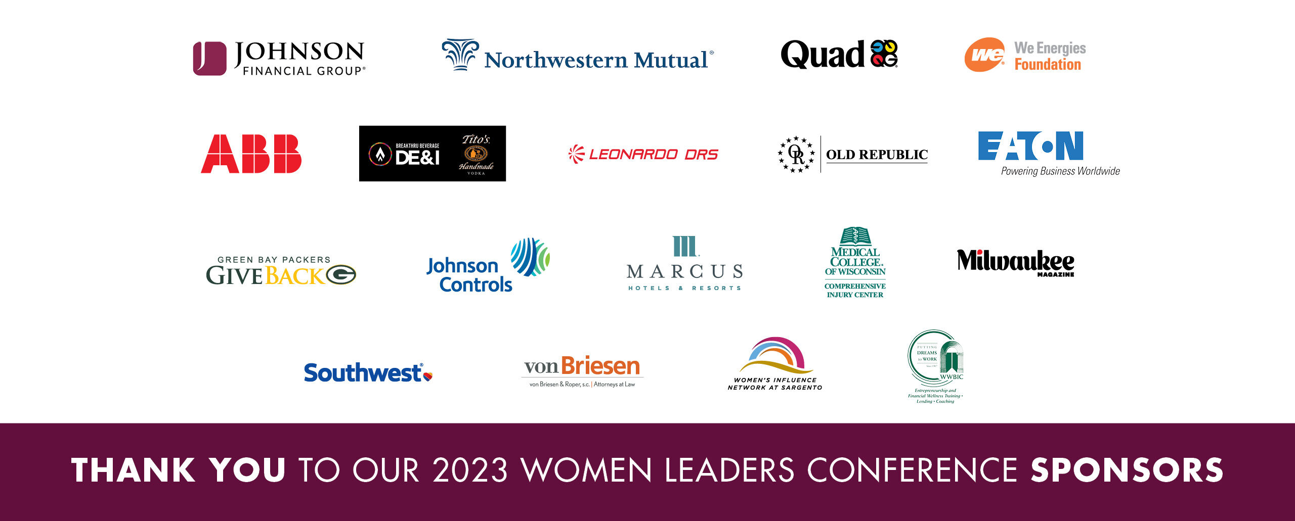 Thank you to our 2023 sponsors!