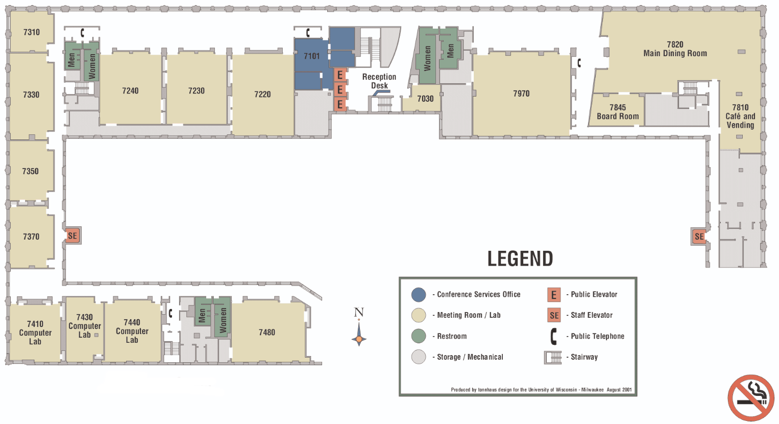 UWM School of Continuing Education Confernce Center Floorplan