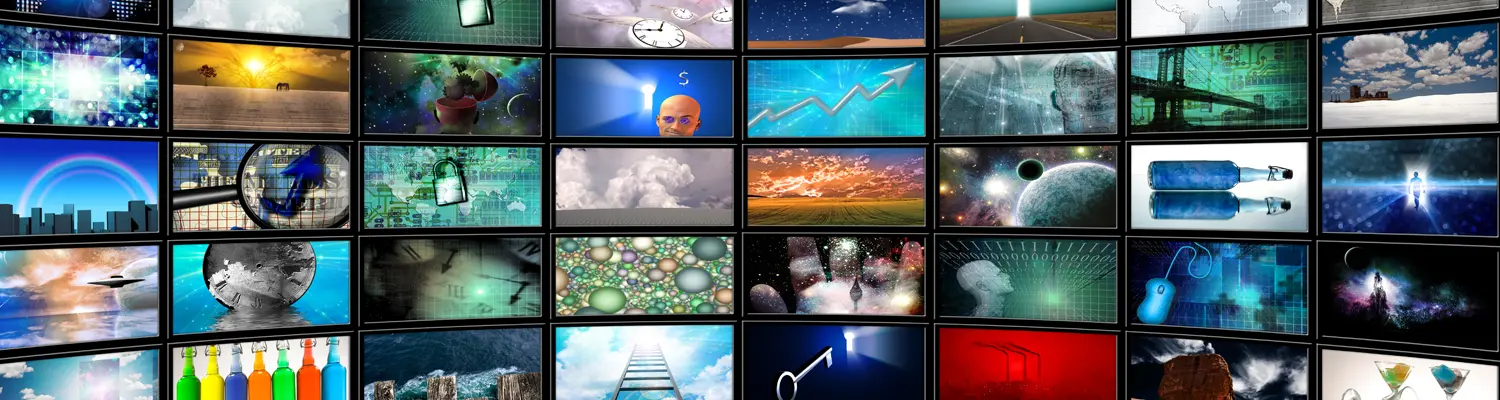 collage of video screens
