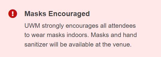 masks encouraged