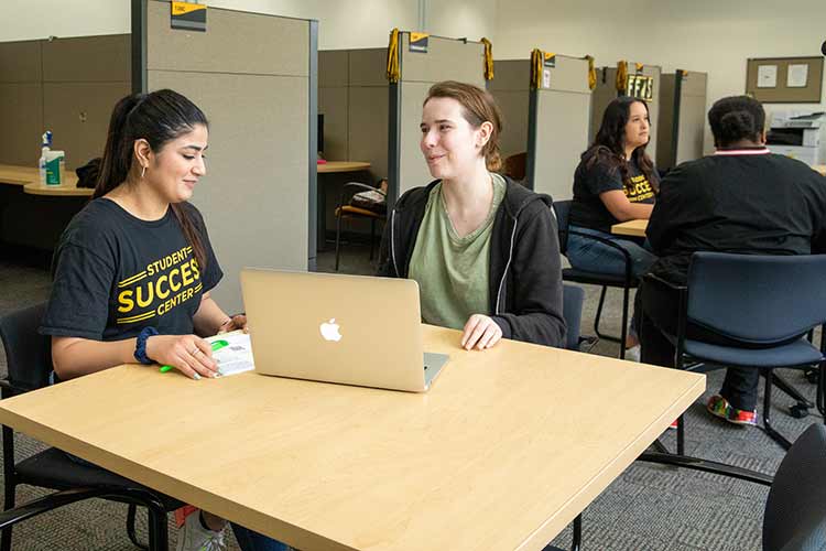 Peer mentors meet one-on-one with their assigned students and connect them to UWM resources.