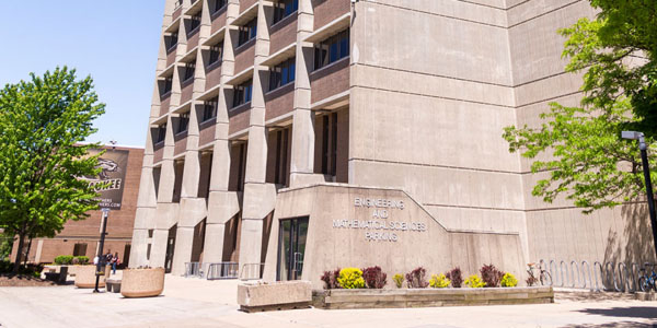 Exterior shot of the EMS Building.