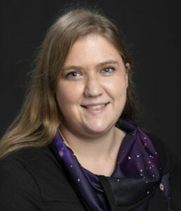 Portrait of doctoral student Brenna Durand (white woman)
