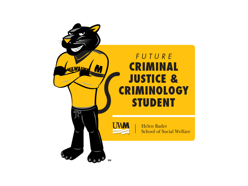 Helen Bader School of Social Welfare Criminal Justice and Criminology Pounce Sticker