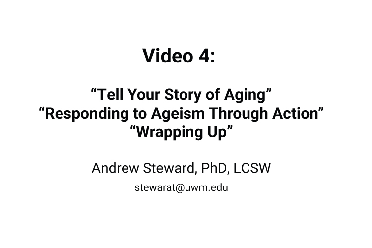 Video 4: The Aging Together Peer Support Program: 