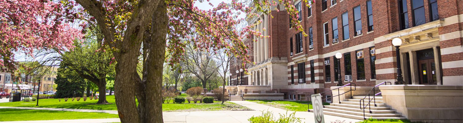 The UW-Milwaukee campus in spring.